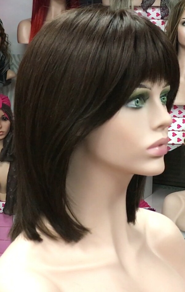 Peluca natural MARTINA color 2 RAYA TUL transparente efecto piel