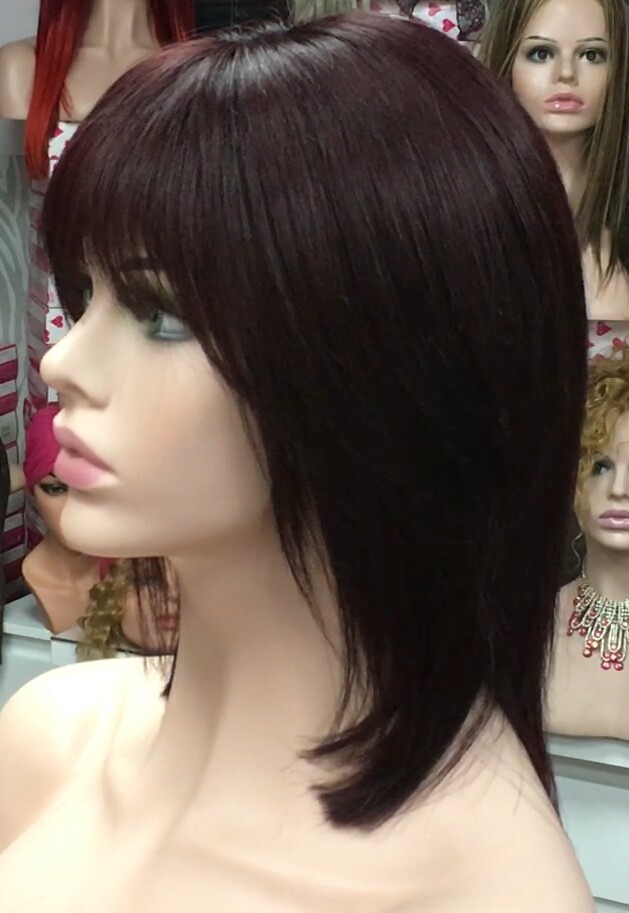 Peluca natural MARTINA color 4.5 (tinte) RAYA TUL transparente efecto piel