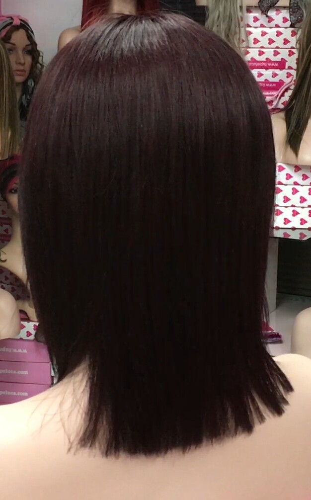 Peluca natural MARTINA color 4.5 (tinte) RAYA TUL transparente efecto piel