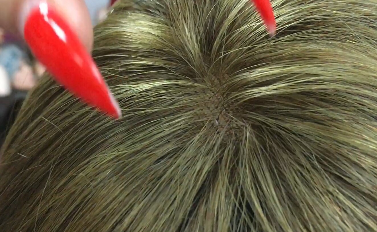 Peluca natural MARTINA color 5 RAYA TUL efecto piel transaprente