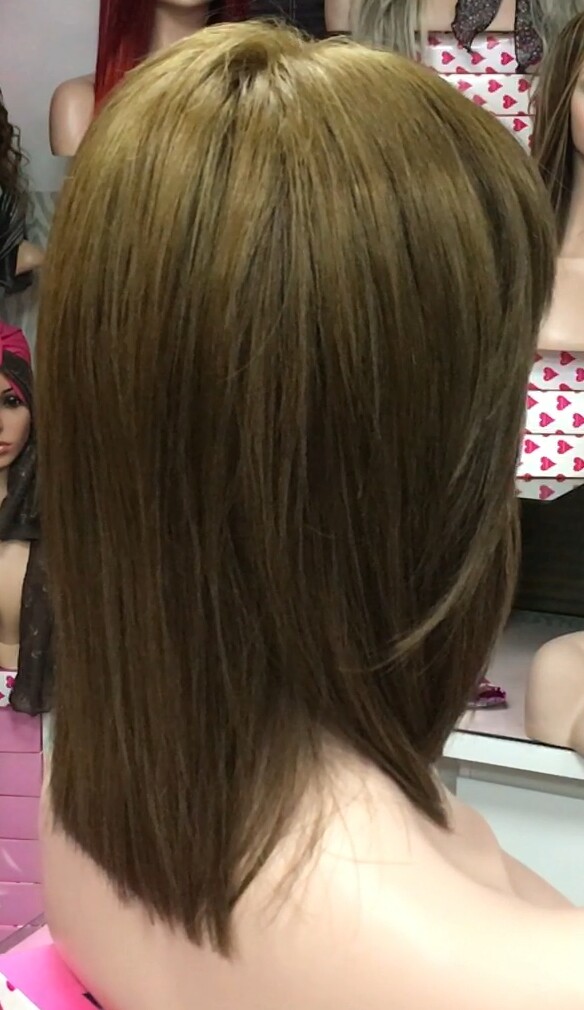 Peluca natural MARTINA color 5 RAYA TUL efecto piel transaprente