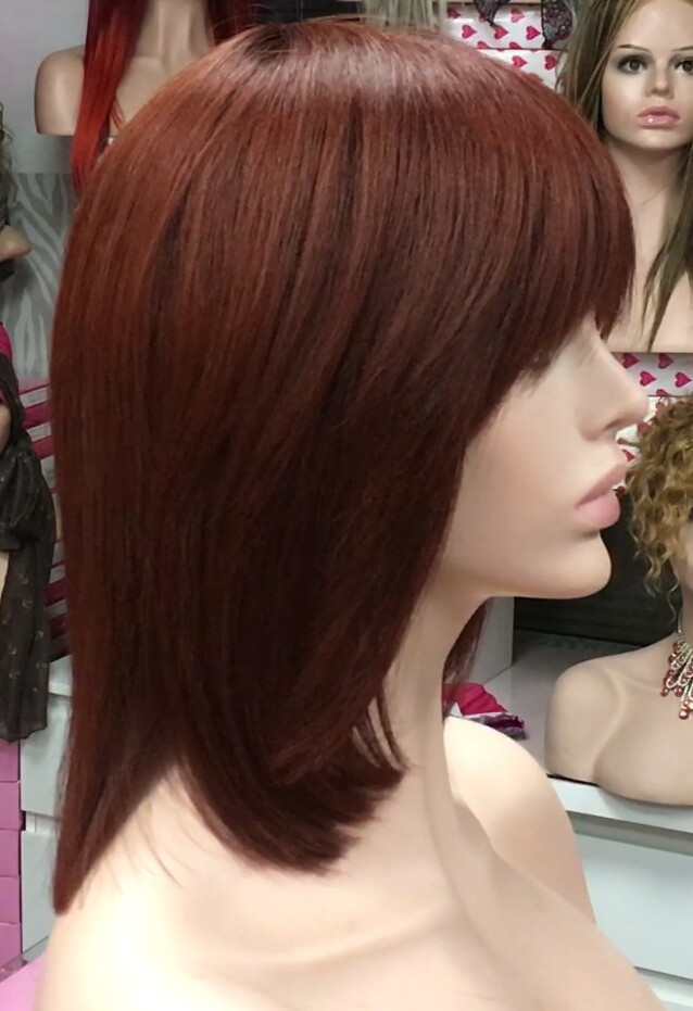 Peluca natural MARTINA color 6.66 (tinte) confecc. MAQUINA