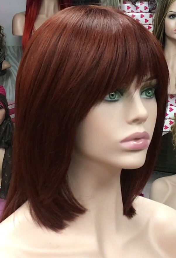Peluca natural MARTINA color 6.66 (tinte) confecc. MAQUINA