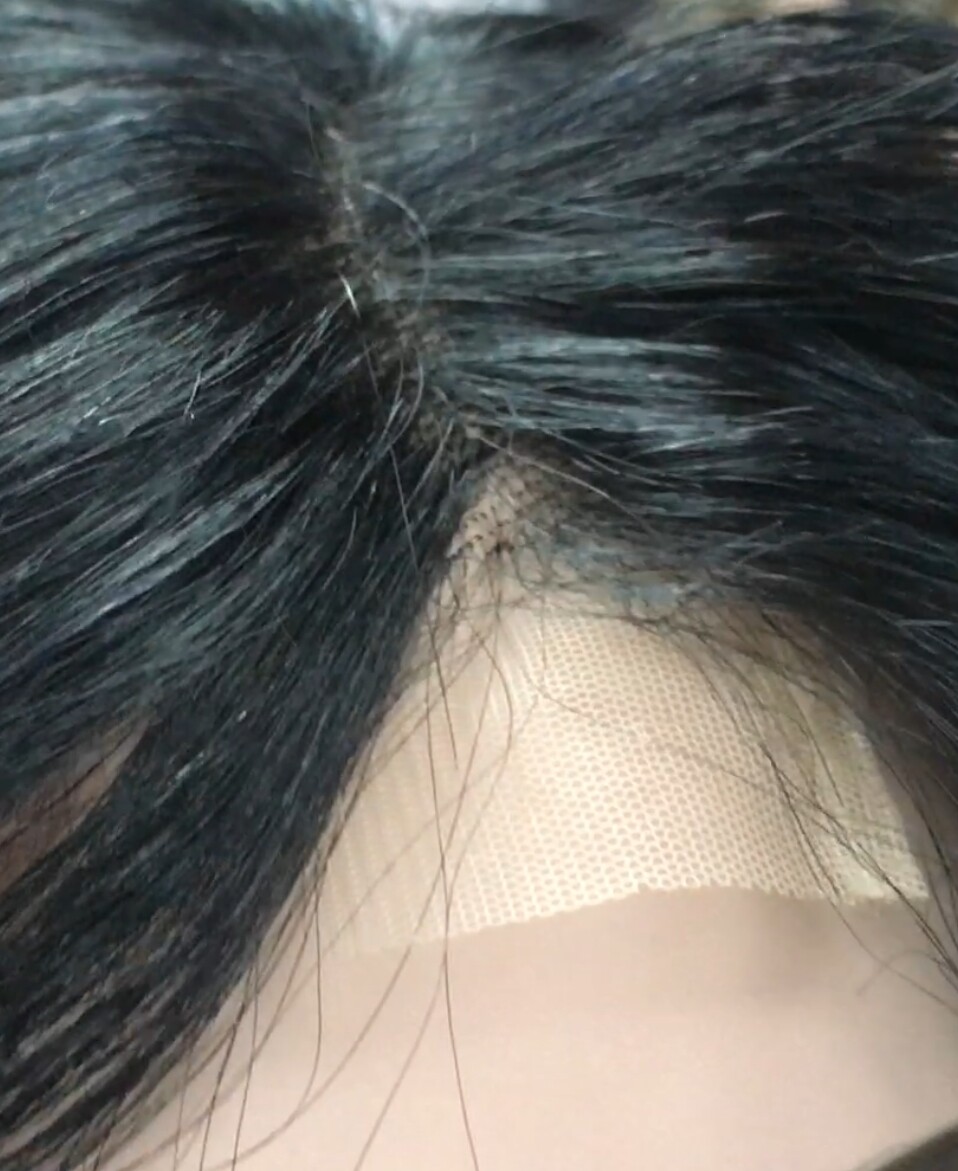 Peluca natural MELISA-Ondas color 1/1B RAYA DE TUL