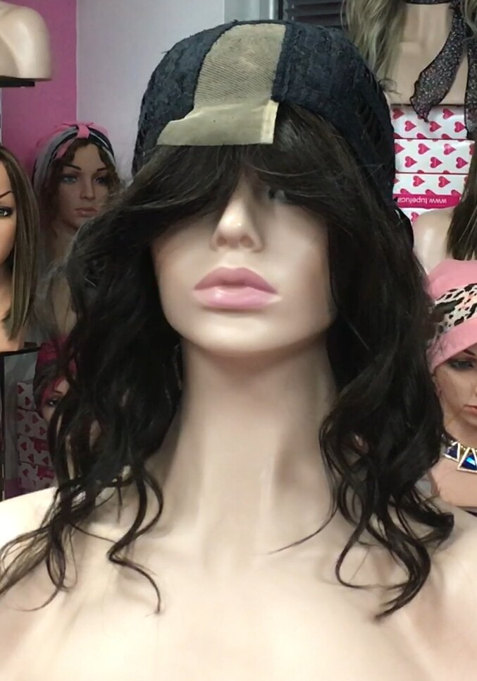 Peluca natural MELISA-Ondas color 2 RAYA DE TUL
