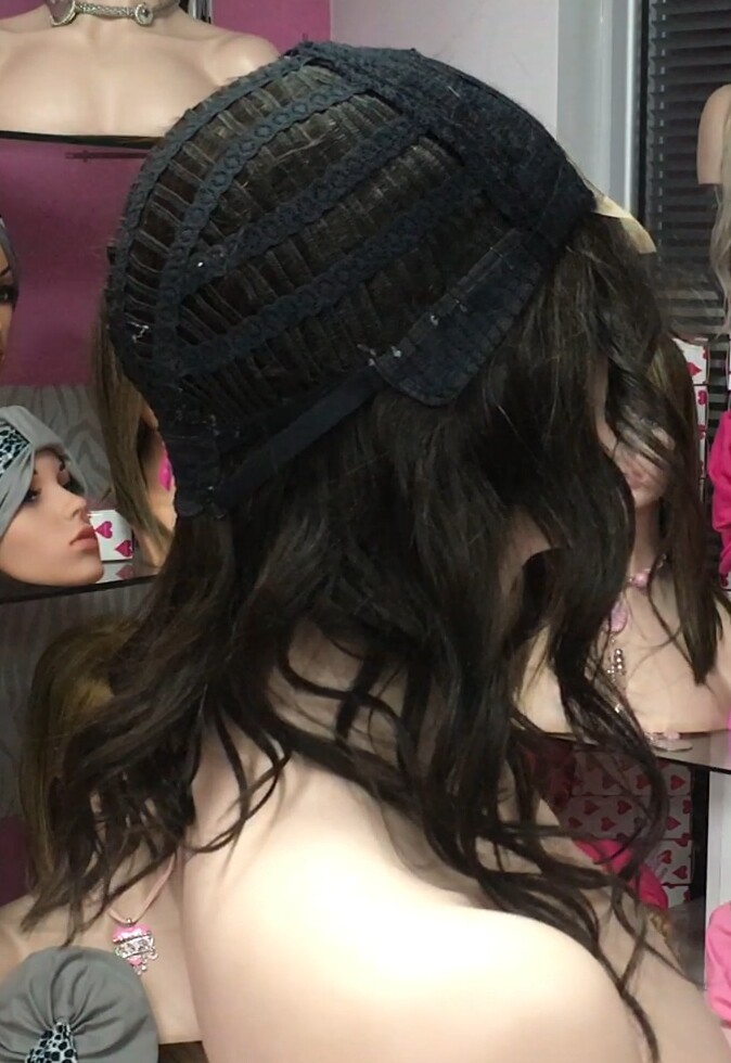 Peluca natural MELISA-Ondas color 2 RAYA DE TUL