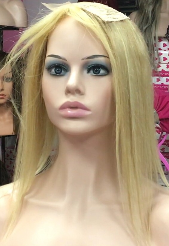 Voluminador cabello natural MINI CLARA color 18H613 RAYA de tul transparente efecto piel