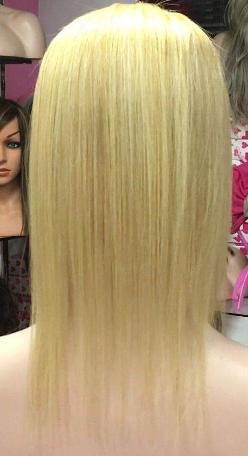 Voluminador cabello natural MINI CLARA color 18H613 RAYA de tul transparente efecto piel
