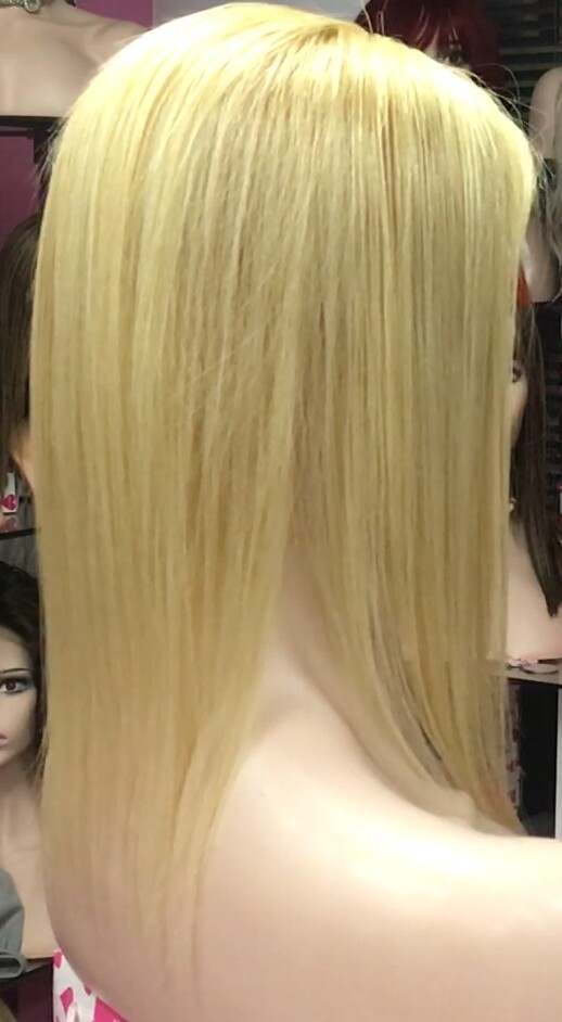 Voluminador cabello natural MINI CLARA color 18H613 RAYA de tul transparente efecto piel