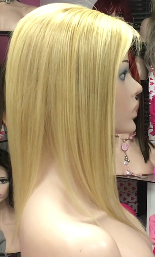 Voluminador cabello natural MINI CLARA color 18H613 RAYA de tul transparente efecto piel