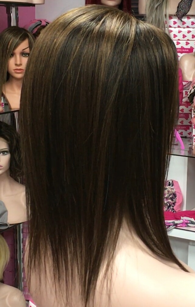 Voluminador cabello natural MINI CLARA color 2H5 RAYA de tul transparente efecto piel