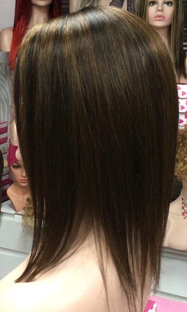 Voluminador cabello natural MINI CLARA color 2H5 RAYA de tul transparente efecto piel