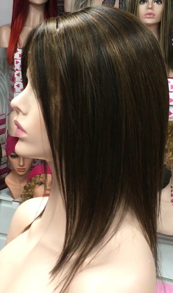 Voluminador cabello natural MINI CLARA color 2H5 RAYA de tul transparente efecto piel