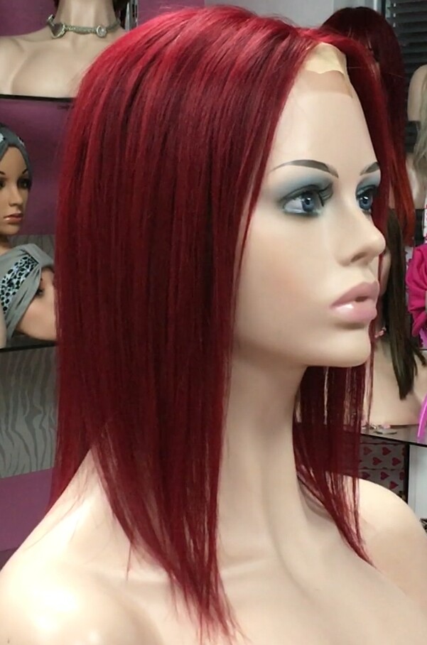 Voluminador cabello natural MINI CLARA color 39 RAYA de tul transparente efecto piel