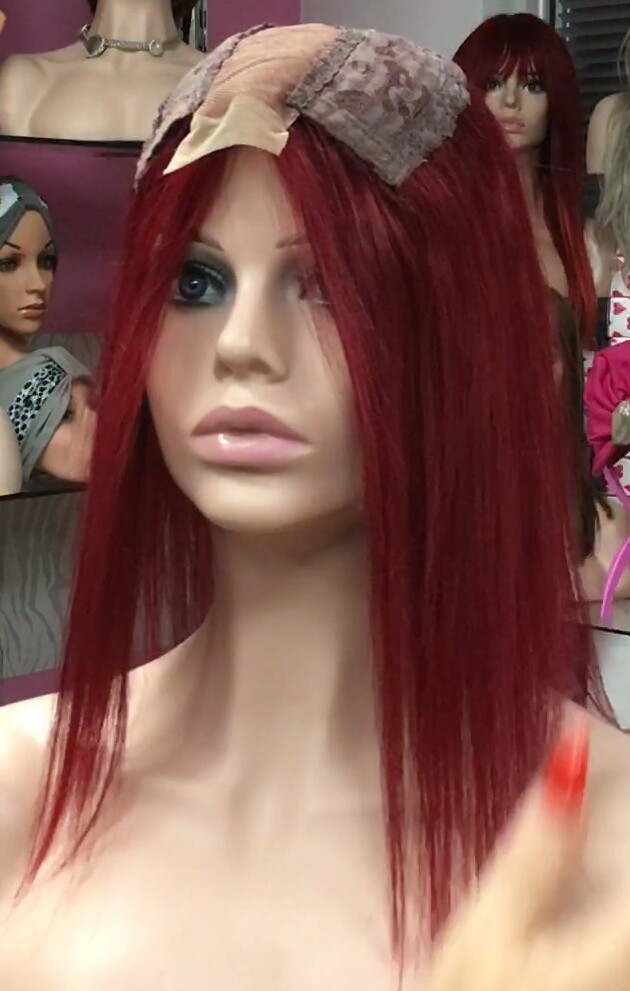 Voluminador cabello natural MINI CLARA color 39 RAYA de tul transparente efecto piel