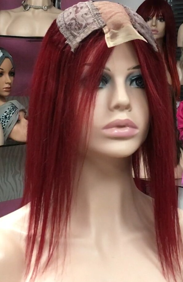 Voluminador cabello natural MINI CLARA color 39 RAYA de tul transparente efecto piel