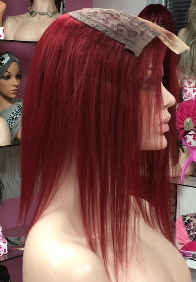 Voluminador cabello natural MINI CLARA color 39 RAYA de tul transparente efecto piel