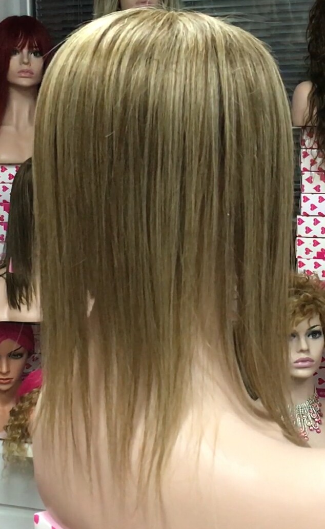 Voluminador cabello natural MINI CLARA color 4H18 RAYA de tul transparente efecto piel