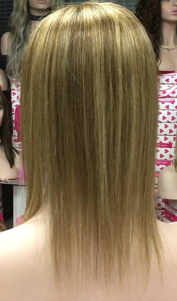 Voluminador cabello natural MINI CLARA color 5H27 RAYA de tul transparente efecto piel