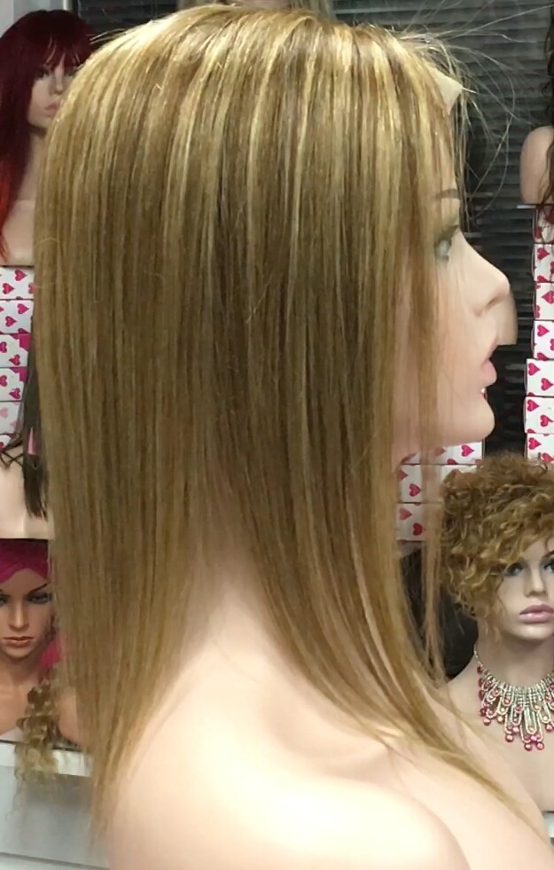 Voluminador cabello natural MINI CLARA color 5H27 RAYA de tul transparente efecto piel