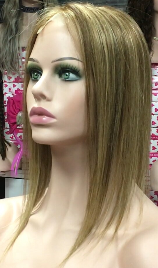 Voluminador cabello natural MINI CLARA color 5H27 RAYA de tul transparente efecto piel