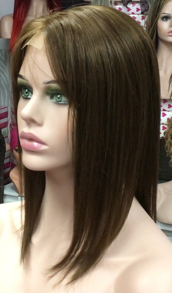 Voluminador cabello natural MINI CLARA color 5 RAYA de tul transparente efecto piel