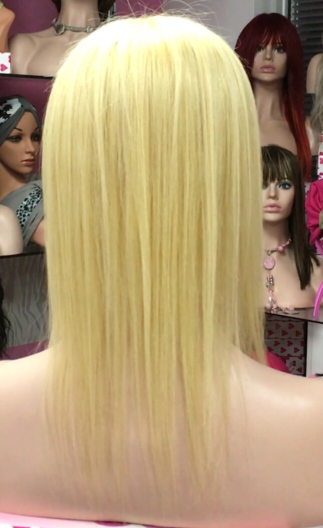 Voluminador cabello natural MINI CLARA color 613 RAYA de tul transparente efecto piel