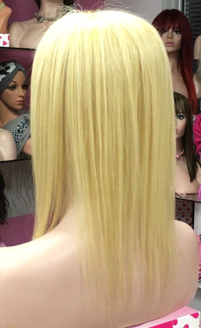 Voluminador cabello natural MINI CLARA color 613 RAYA de tul transparente efecto piel