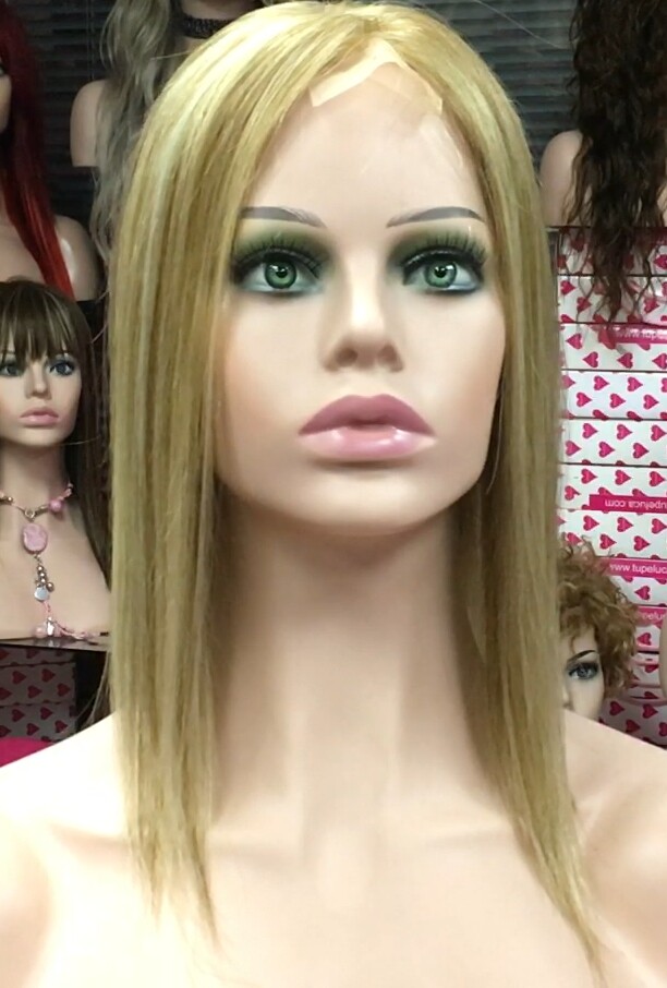 Voluminador cabello natural MINI CLARA color 8H613 RAYA de tul transparente efecto piel
