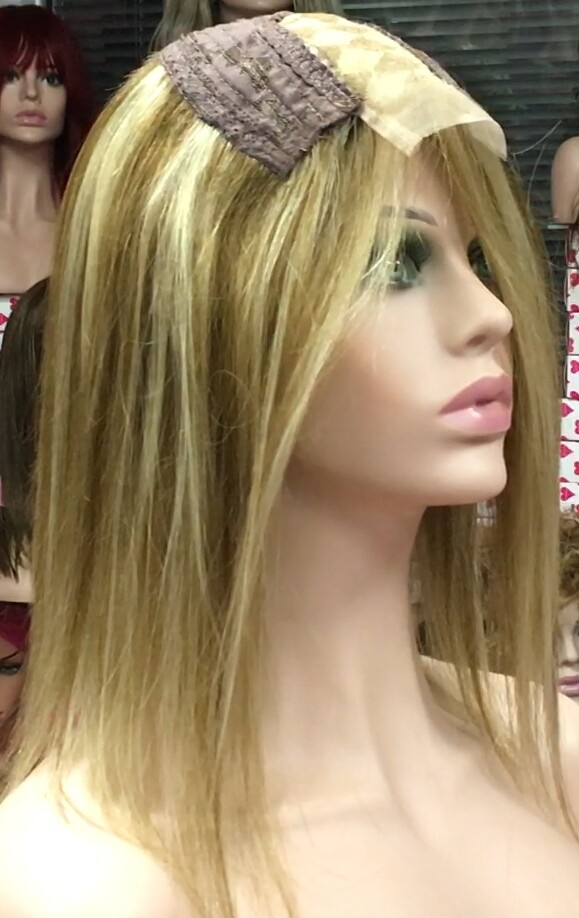 Voluminador cabello natural MINI CLARA color 8H613 RAYA de tul transparente efecto piel