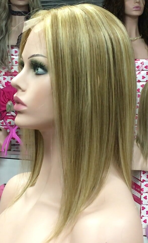 Voluminador cabello natural MINI CLARA color 8H613 RAYA de tul transparente efecto piel
