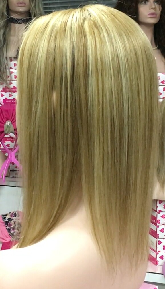 Voluminador cabello natural MINI CLARA color 8H613 RAYA de tul transparente efecto piel