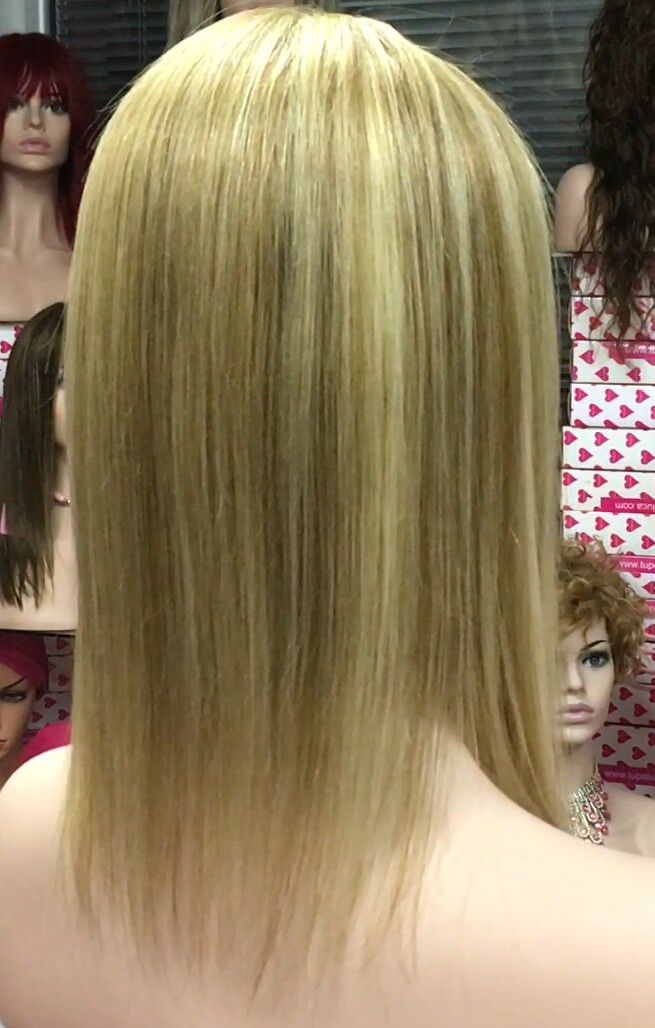 Voluminador cabello natural MINI CLARA color 8H613 RAYA de tul transparente efecto piel