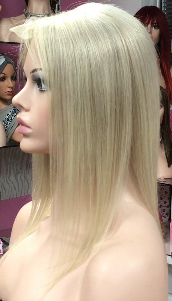 Voluminador cabello natural MINI CLARA color 613/9.1 RAYA de tul transparente efecto piel