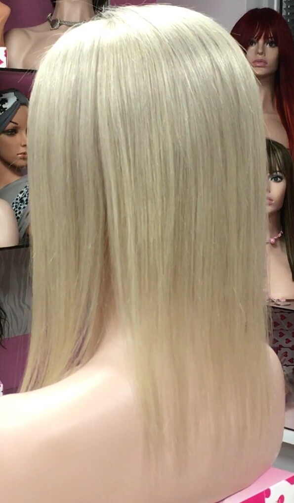Voluminador cabello natural MINI CLARA color 613/9.1 RAYA de tul transparente efecto piel