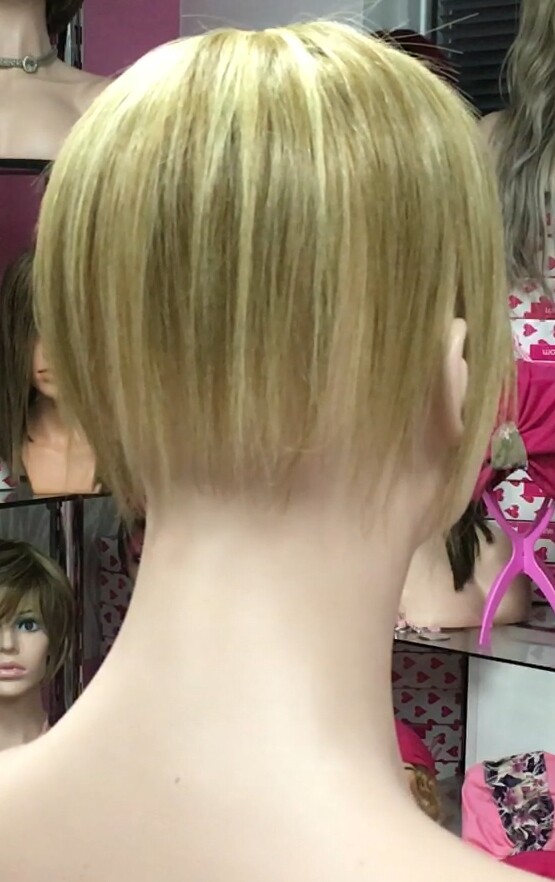 Voluminador cabello natural MINI BELINDA color 8H613 RAYA  de tul transparente efecto piel