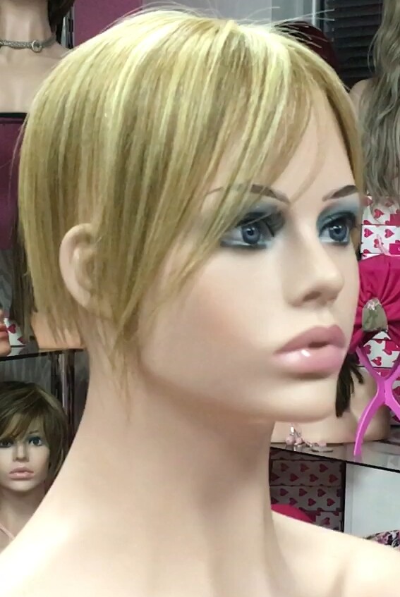 Voluminador cabello natural MINI BELINDA color 8H613 RAYA  de tul transparente efecto piel
