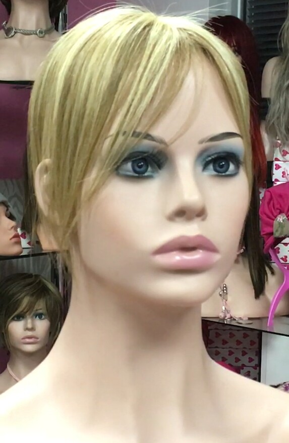 Voluminador cabello natural MINI BELINDA color 8H613 RAYA  de tul transparente efecto piel