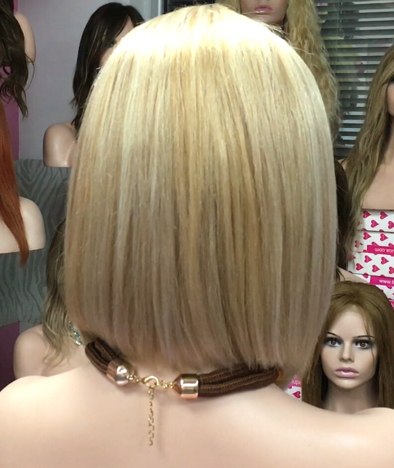 Peluca natural MELANIA Frontal TUL 16h613-plata