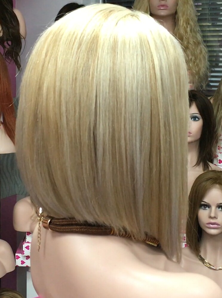 Peluca natural MELANIA Frontal TUL 16h613-plata