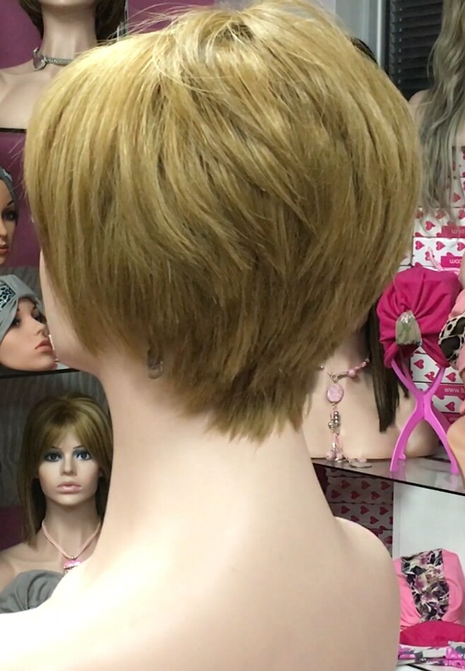 Peluca cabello natural BECK color 10h27 confeccionada a maquina