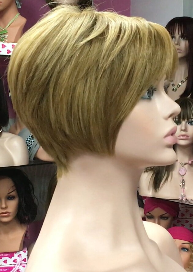 Peluca cabello natural BECK color 10h27 confeccionada a maquina