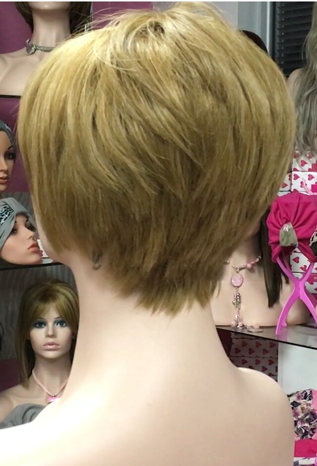Peluca cabello natural BECK color 10h27 confeccionada a maquina