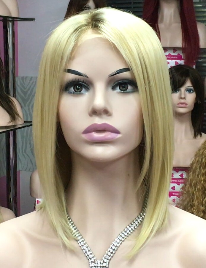 Peluca cabello natural Melany color 8 raiz 613 tinte Top TULL