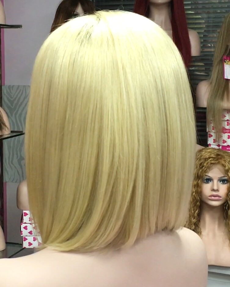 Peluca cabello natural Melany color 8 raiz 613 tinte Top TULL