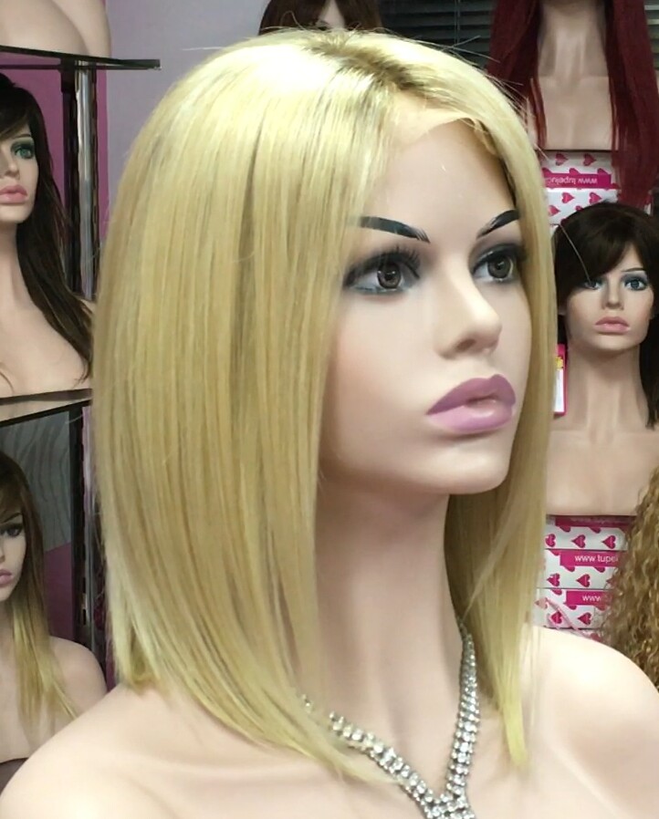 Peluca cabello natural Melany color 8 raiz 613 tinte Top TULL