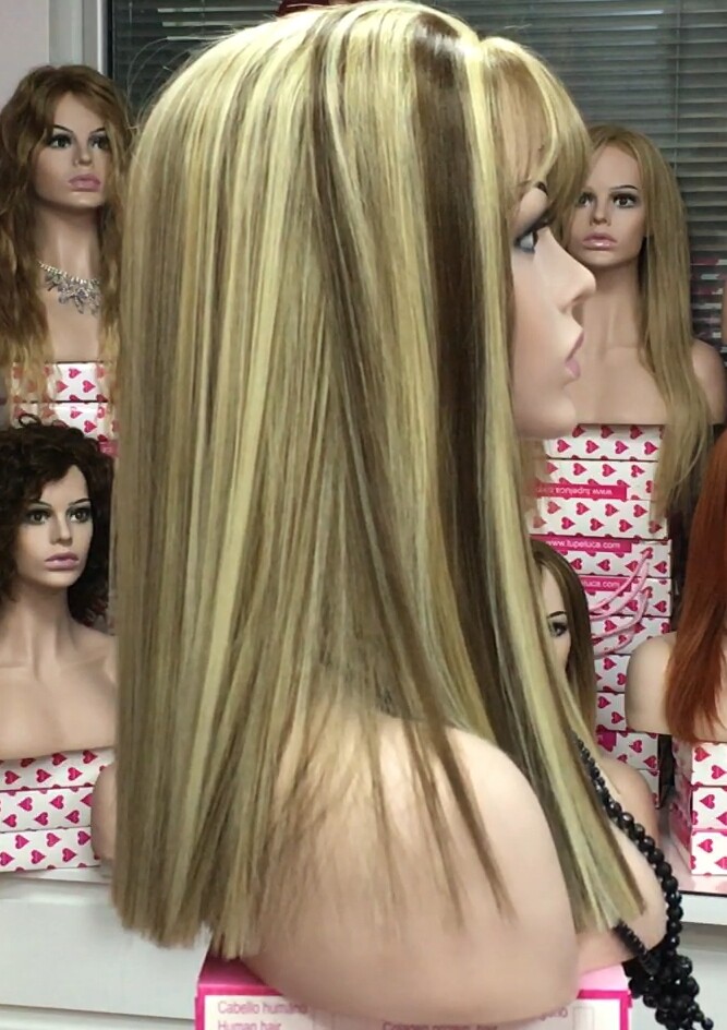 Peluca lace front LISI color 24h9h613 Star10.Colageno