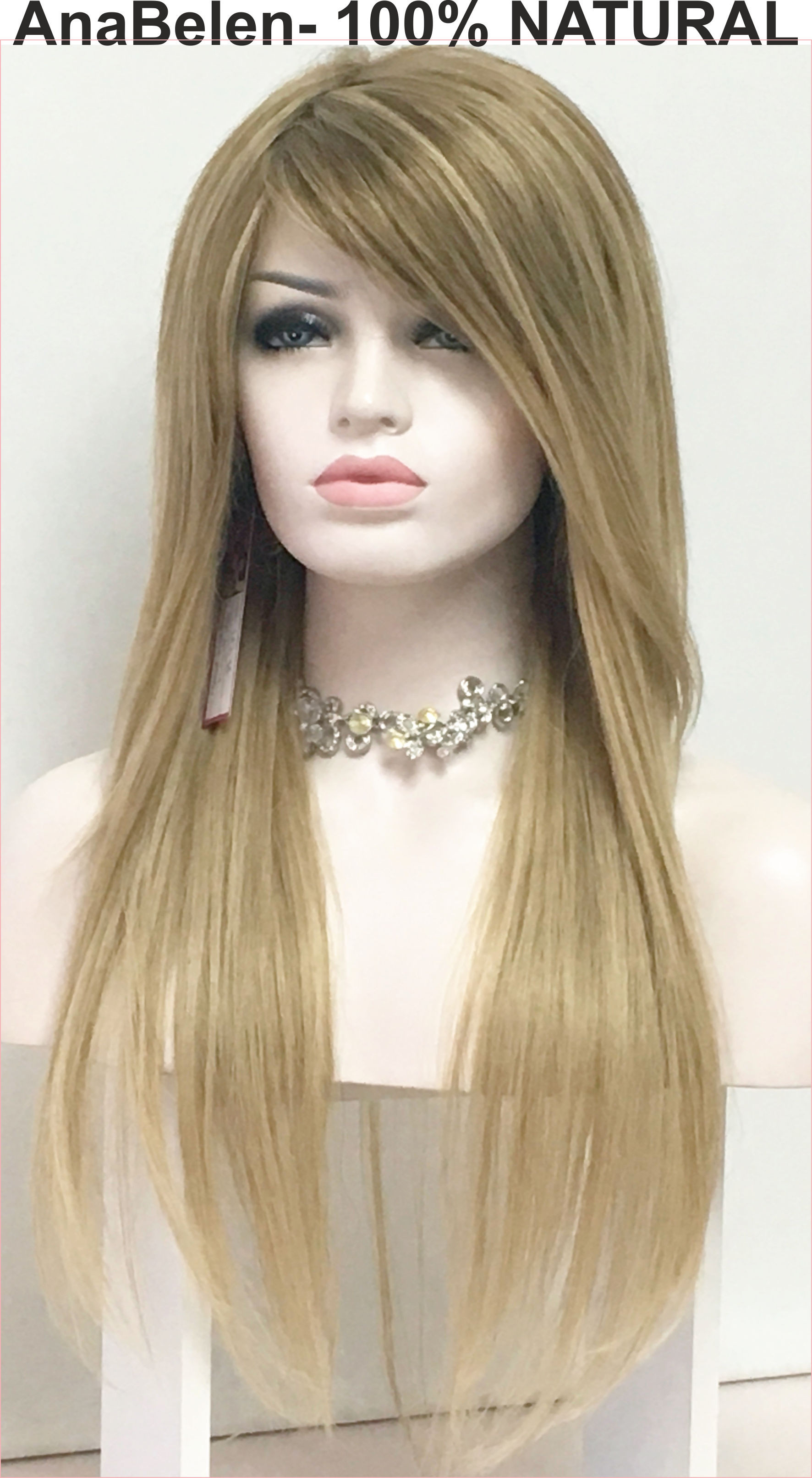 Peluca Natural ANA BELEN color 14R18 maquina
