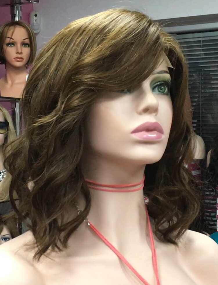 Peluca natural MELANY Ondas RAYA DE TUL color 5