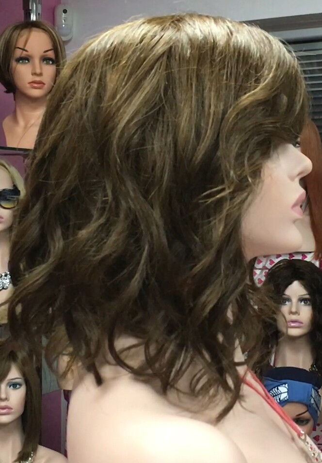 Peluca natural MELANY Ondas RAYA DE TUL color 5